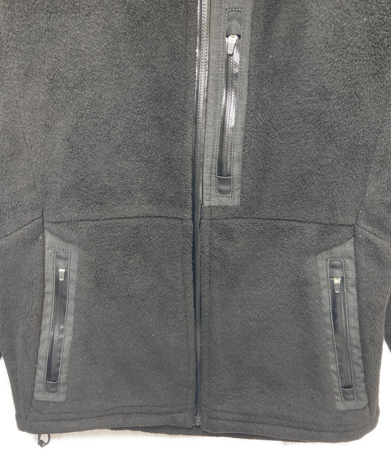 YAECA / フリースジャケット/S/ウール/BEG 中古・古着通販】YAECA (ヤエカ) フリースジャケット ブラック サイズ