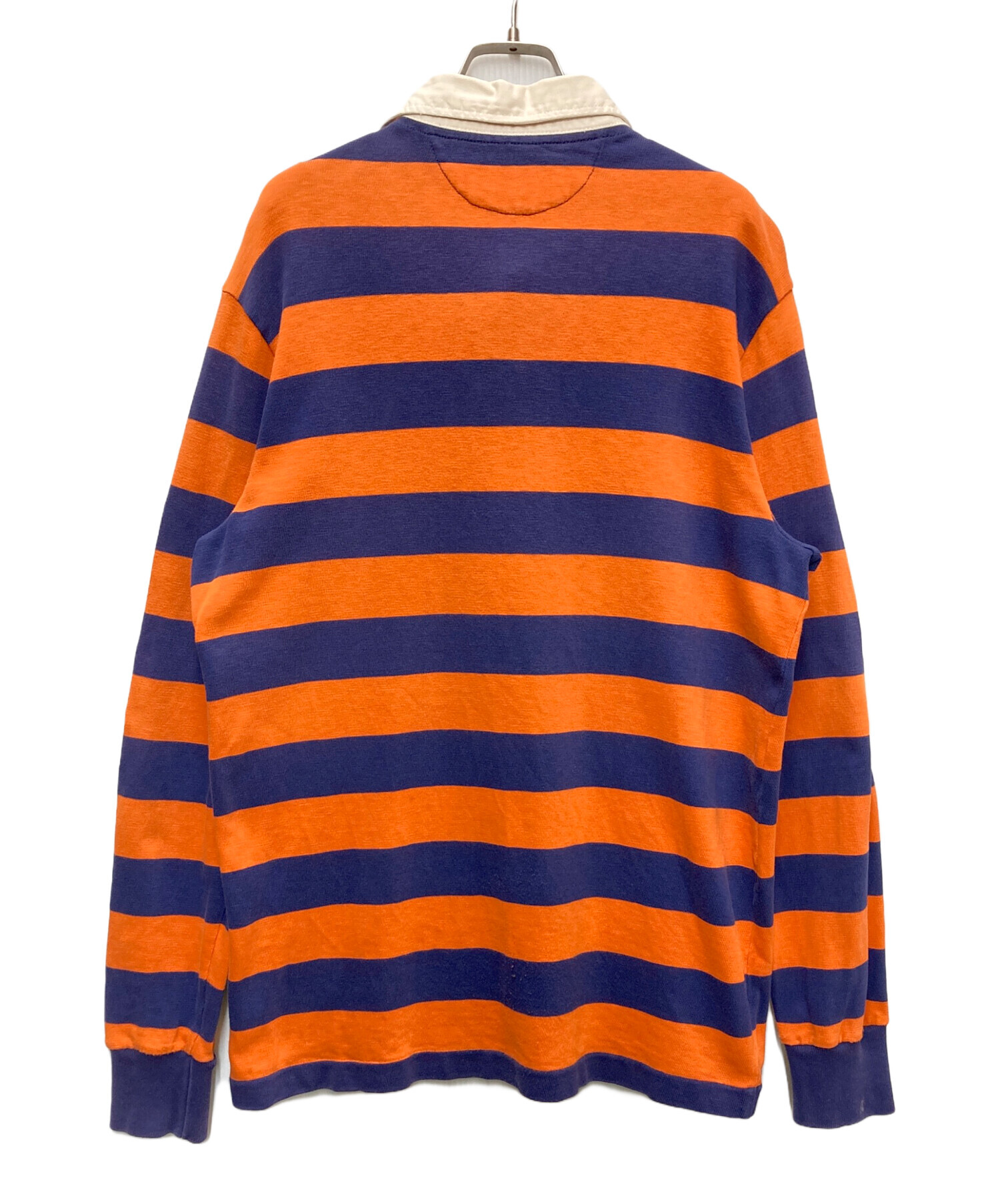 【新品未使用】POLO RALPH LAUREN ラガーシャツ M 紺色×橙色 中古・古着通販】POLO RALPH LAUREN (ポロ・ラルフローレン) 長袖