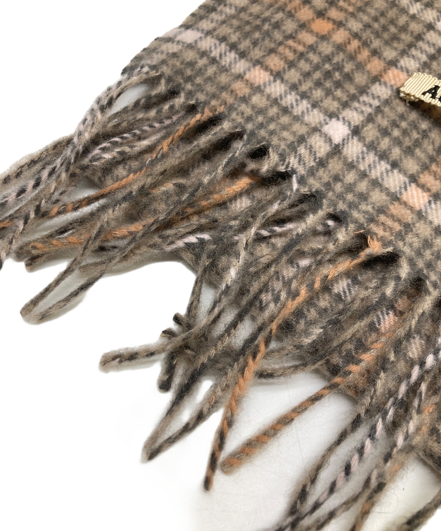 中古・古着通販】AURALEE (オーラリー) CASHMERE CHECK NARROW STOLE
