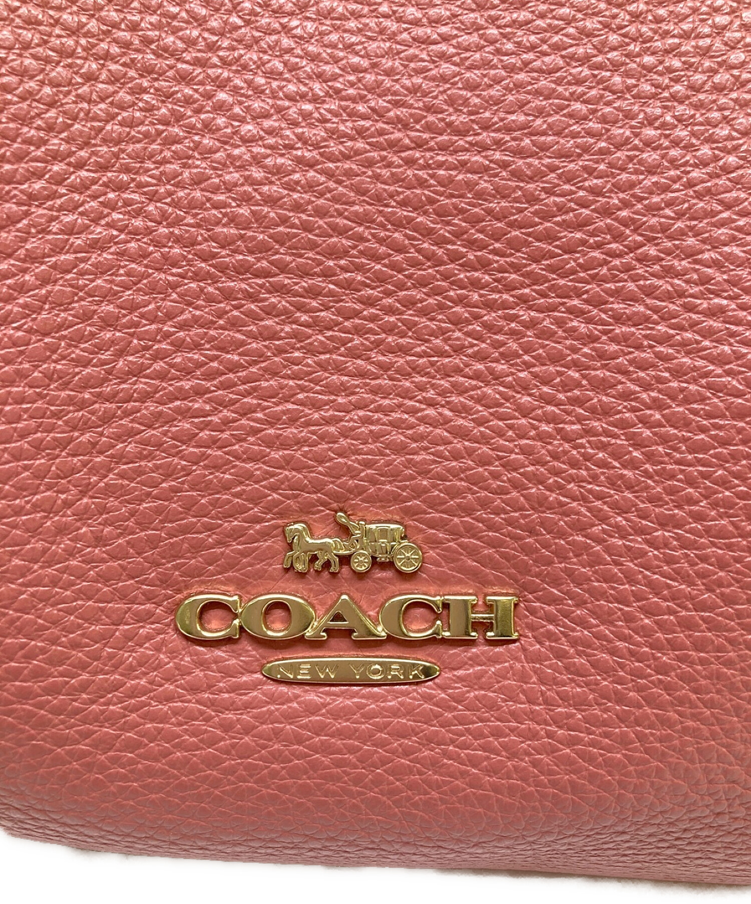 COACH ピンク ベージュ バッグ　未使用　タグ付き 中古・古着通販】COACH (コーチ) ショルダーバッグ ピンク｜ブランド