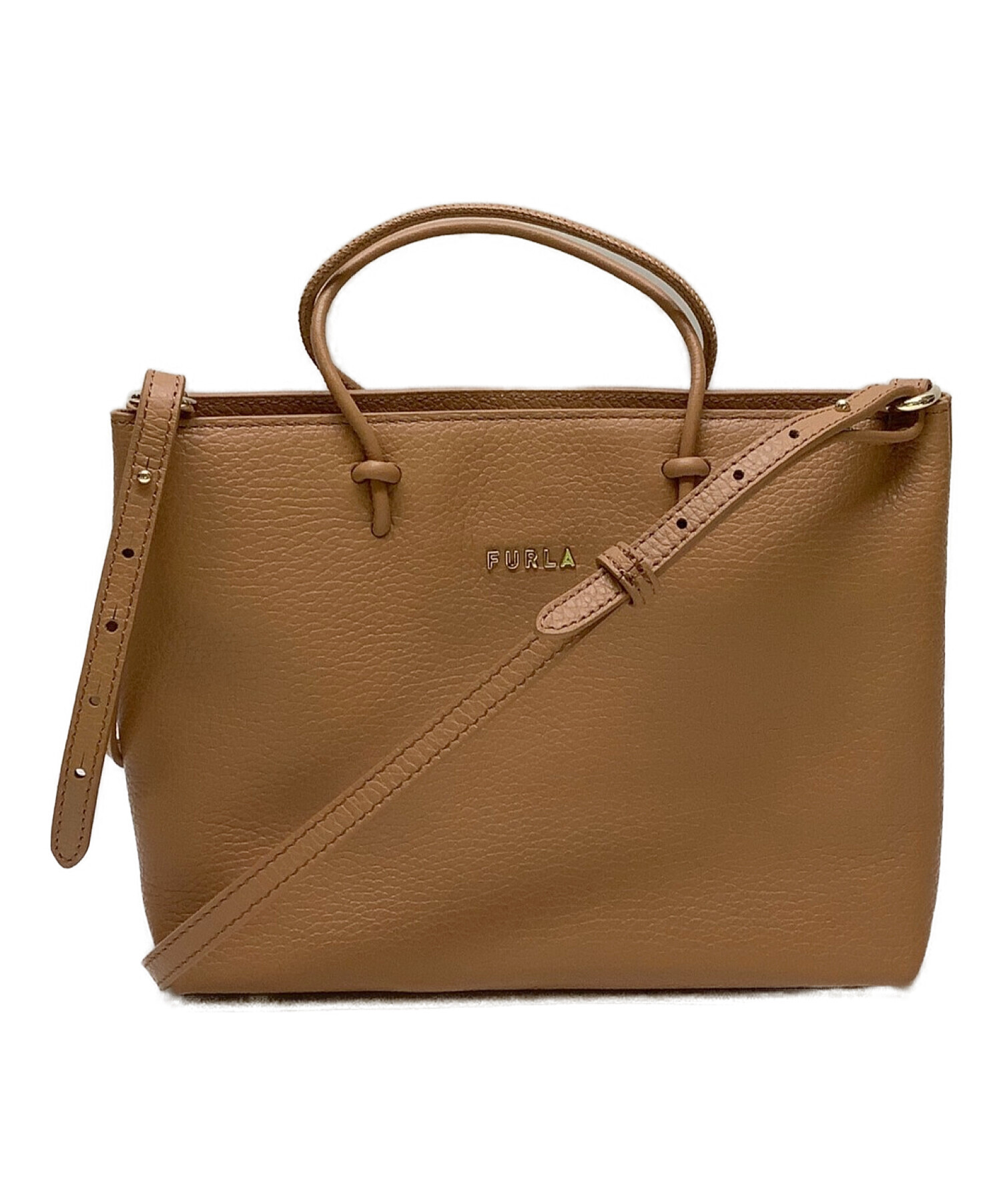 中古・古着通販】FURLA (フルラ) ショルダーバッグ ブラウン｜ブランド