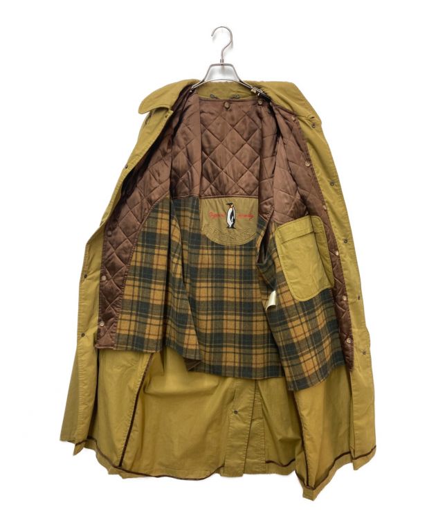 【美品 NYC製】ファイヤーマンジャケット バックル ヘビーコットン カーキ S 美品 NYC製】ファイヤーマンジャケット バックル ヘビーコットン