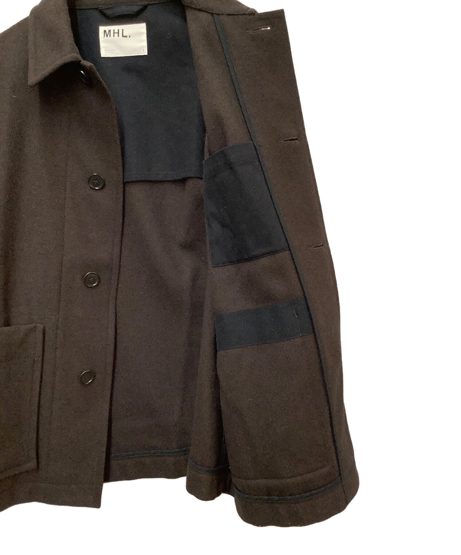 中古・古着通販】MHL (エムエイチエル) ウールジャケット ブラウン