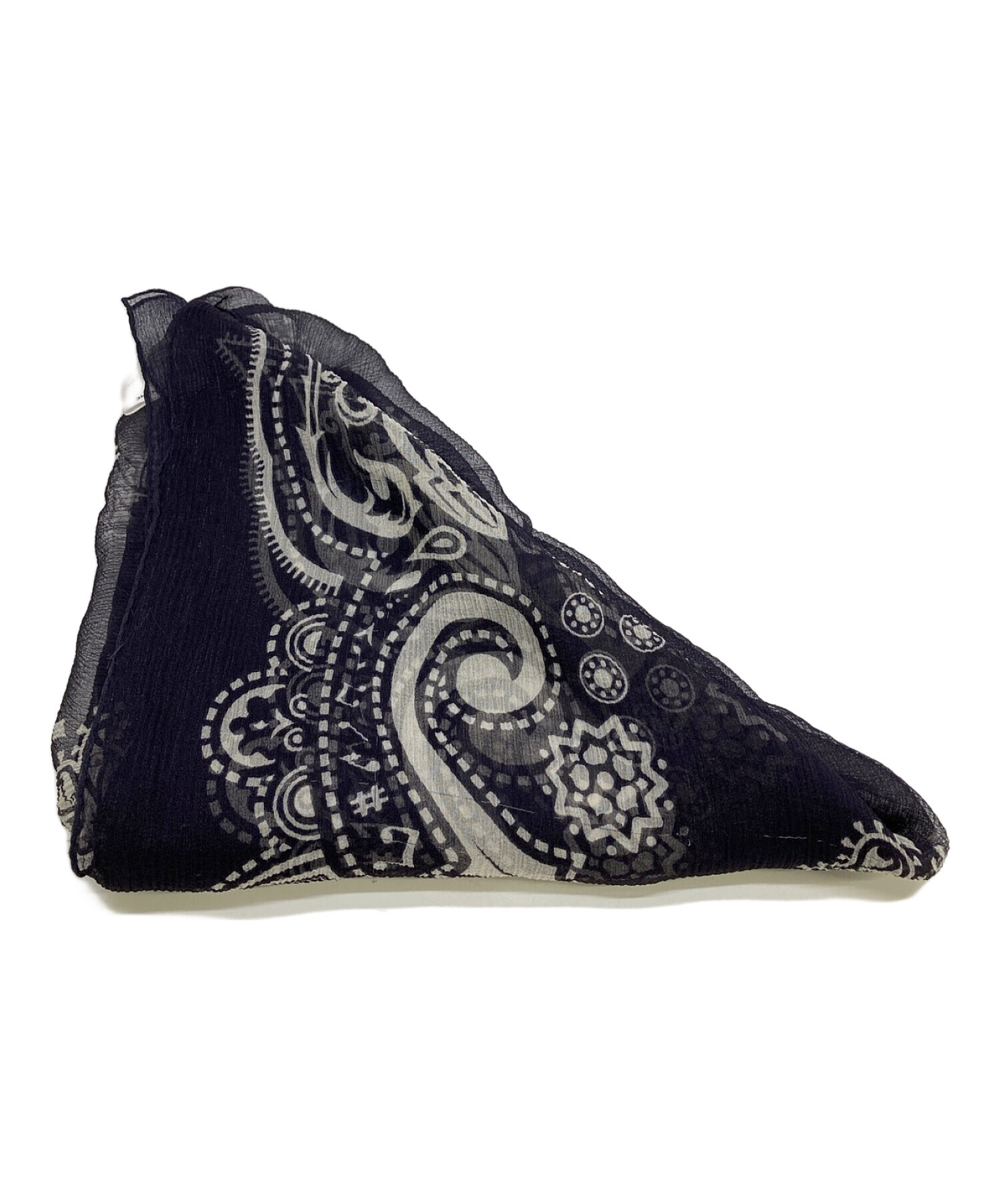 ナンバーナイン05SSスパイダースカル シルクストール スカルスカーフ