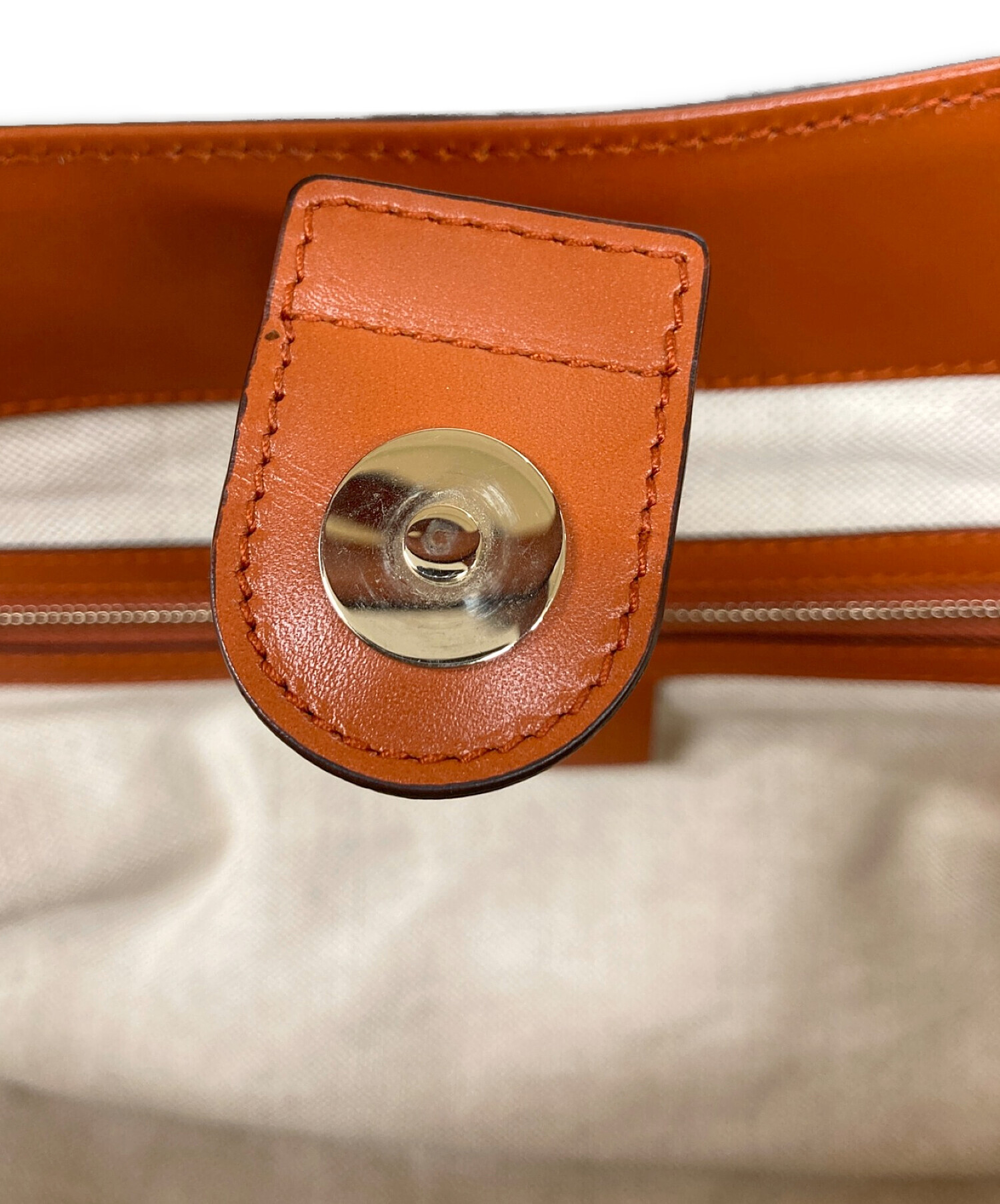 中古・古着通販】GUCCI (グッチ) デニムトートバッグ ネイビー