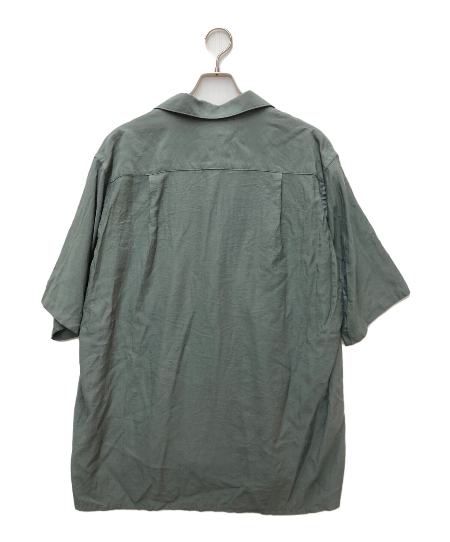 中古・古着通販】YOKE (ヨーク) WIDE FIT OPEN COLLAR SHIRT グリーン 