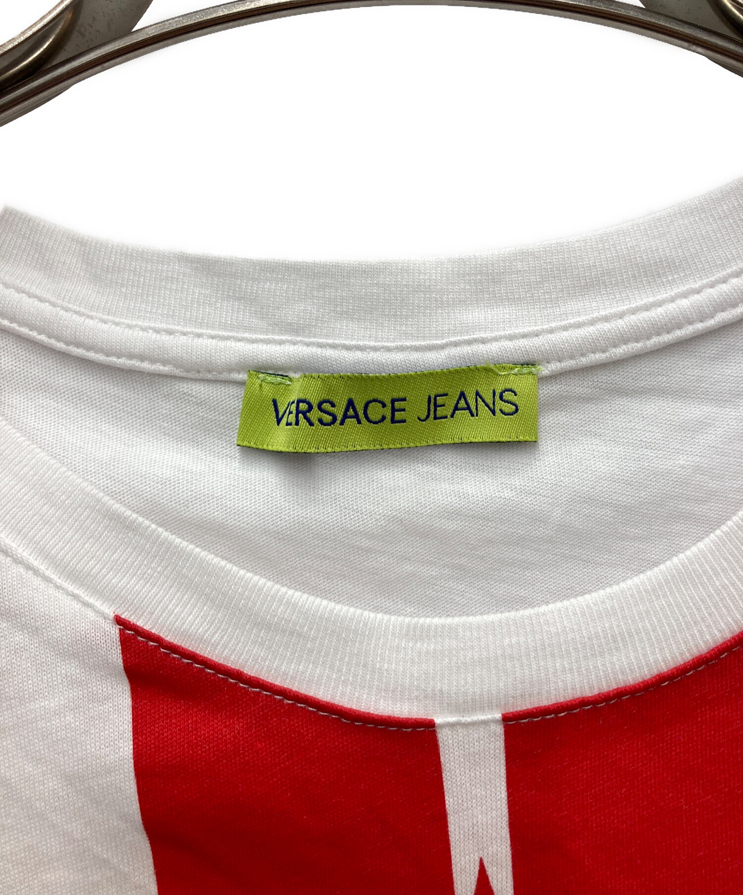 中古・古着通販】VERSACE JEANS (ヴェルサーチジーンズ) ロゴプリントT 