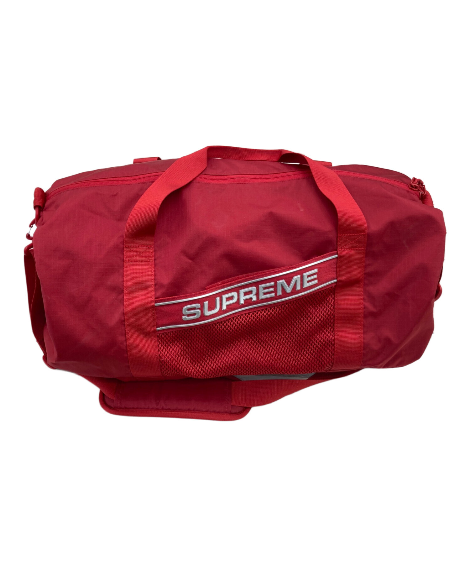 中古・古着通販】SUPREME (シュプリーム) ロゴダッフルバッグ レッド