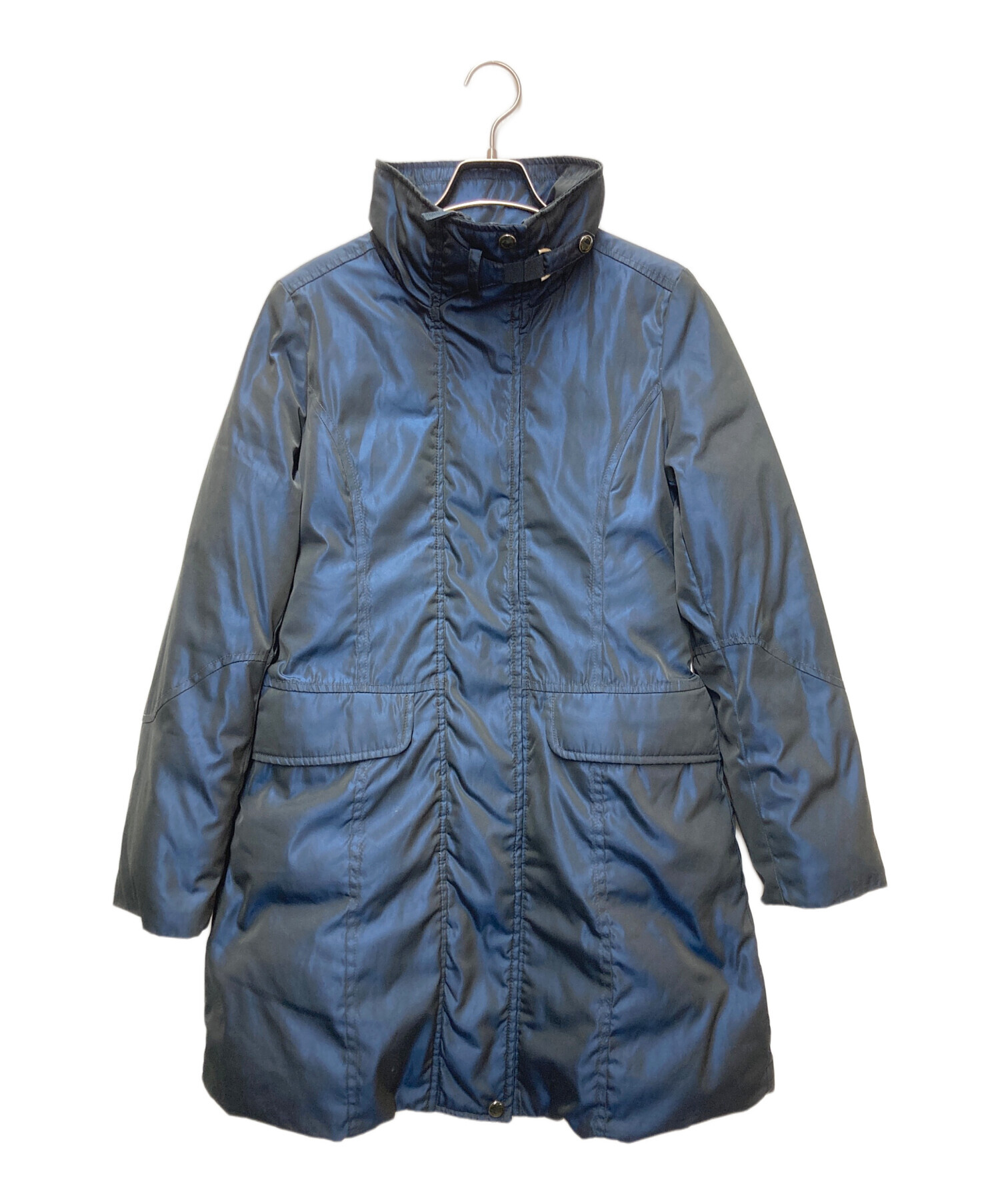 【美品】マックスマーラ　キャメル100%コート　アウタースタンドカラーネイビー Max Mara MaxMara マックスマーラ キャメルコート MANUELA : LUSTYLE