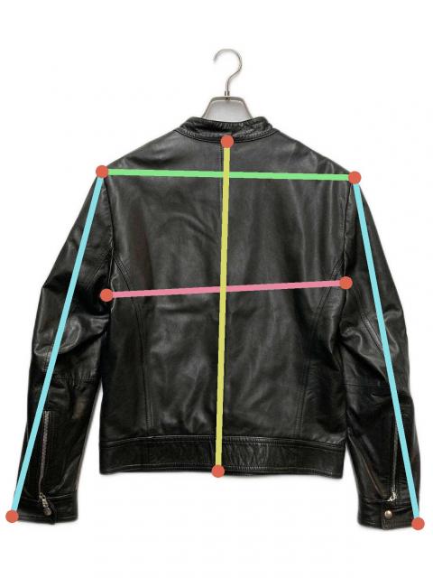 中古・古着通販】EMMETI (エンメティ) シングルライダースジャケット