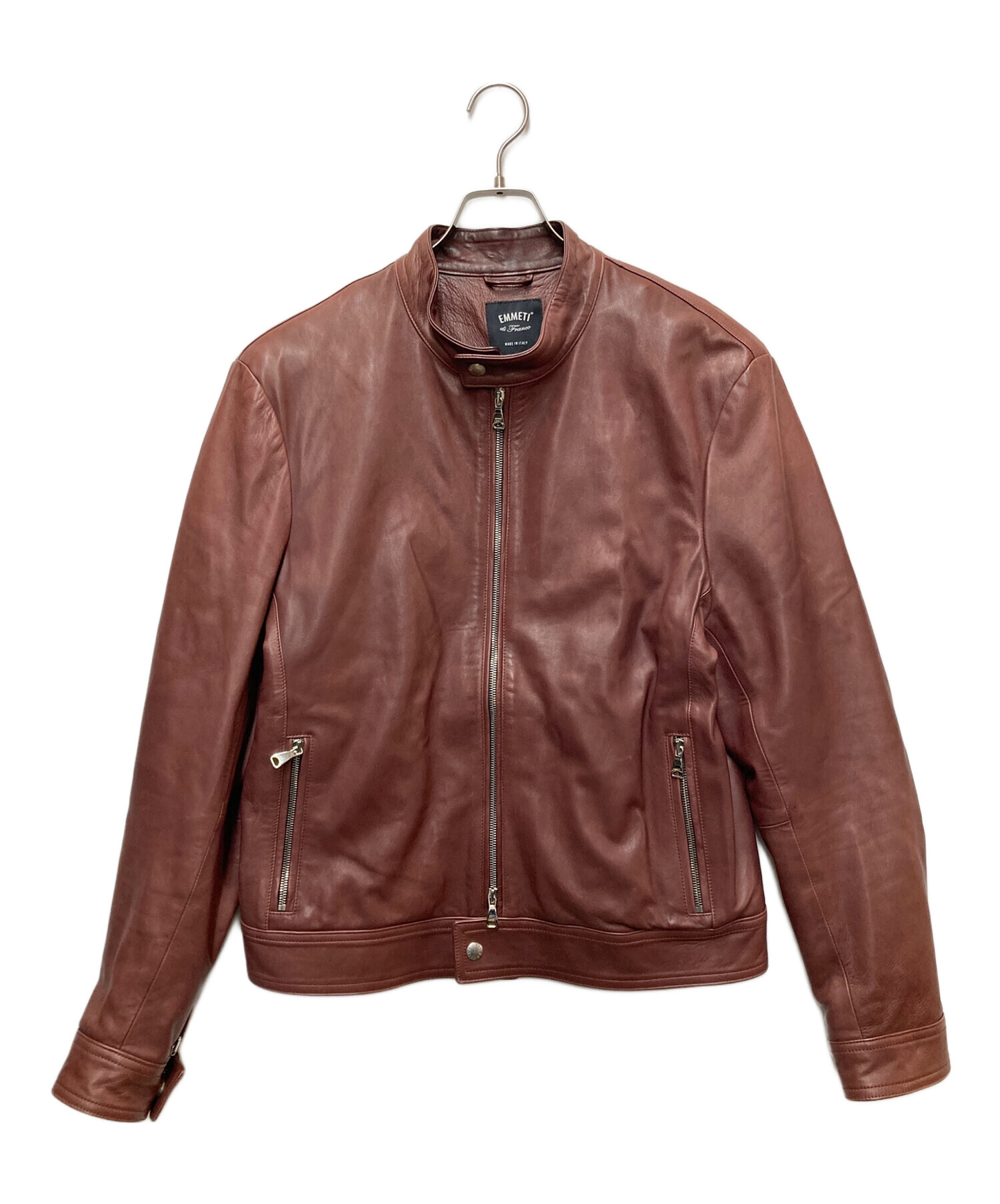 中古・古着通販】EMMETI (エンメティ) シングルライダースジャケット