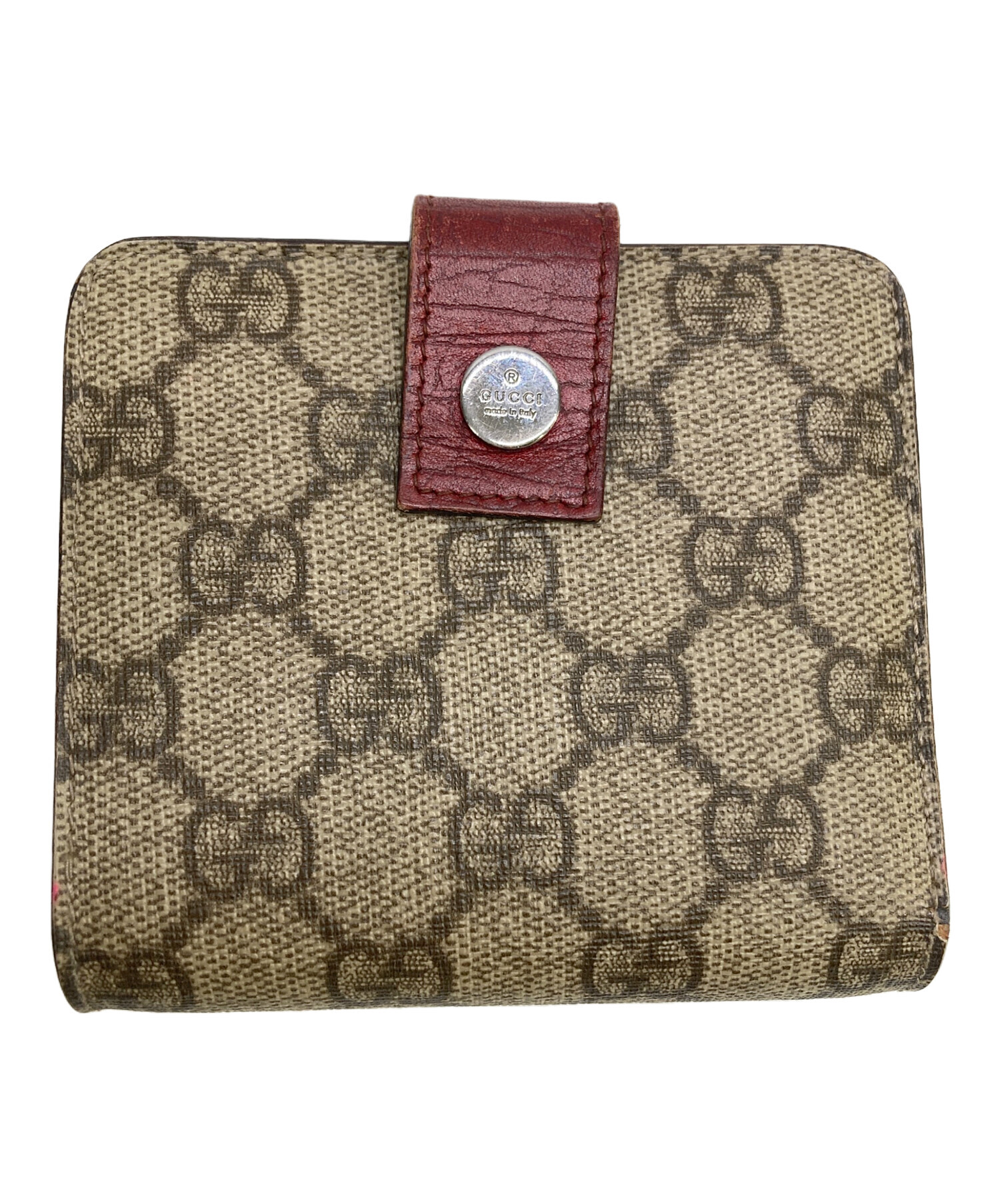 中古・古着通販】GUCCI (グッチ) 2つ折り財布 GGスプリーム｜ブランド