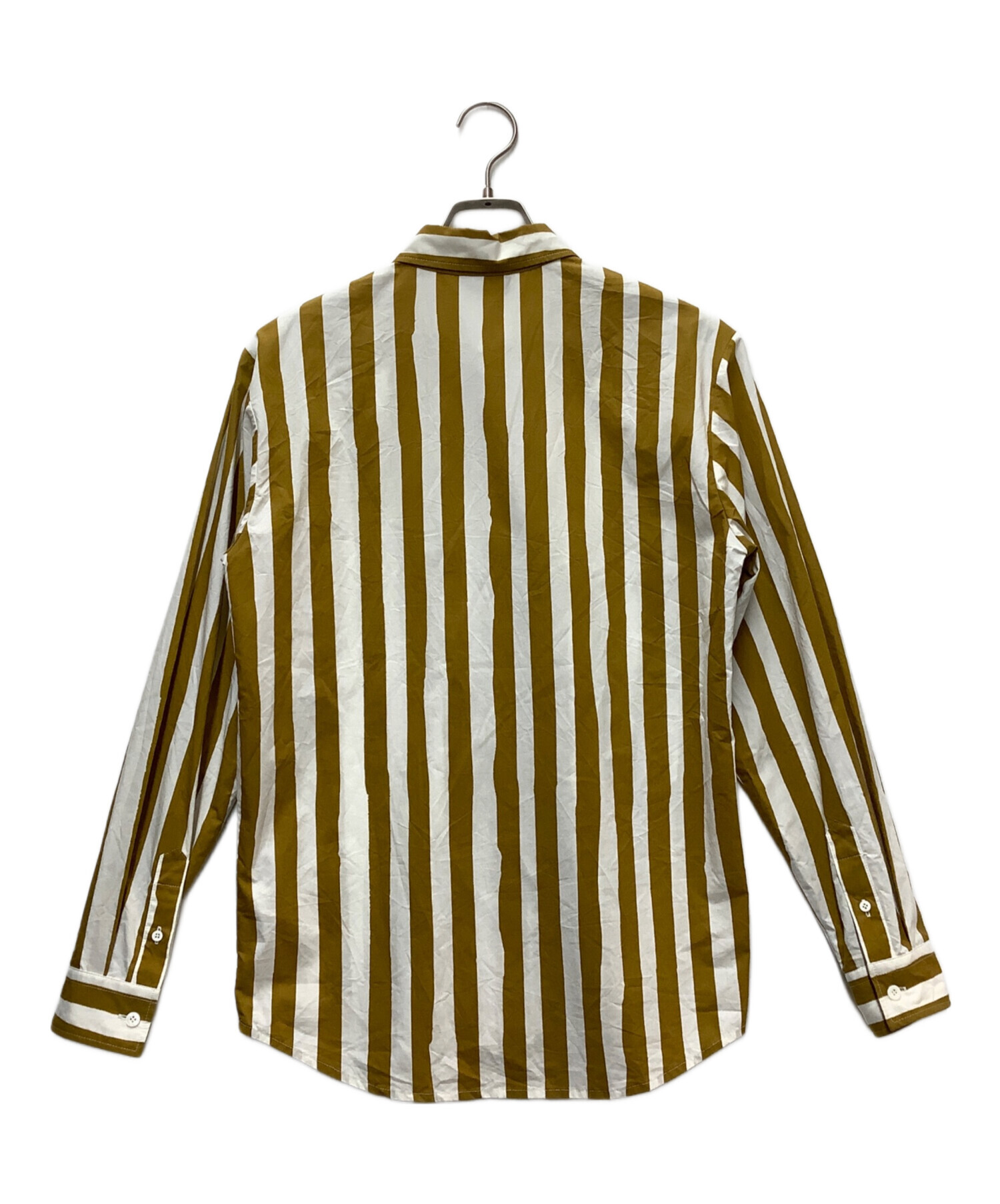 【未使用】A.P.C ストライプシャツ Mサイズ 中古・古着通販】A.P.C. (アーペーセー) ストライプシャツ ホワイト