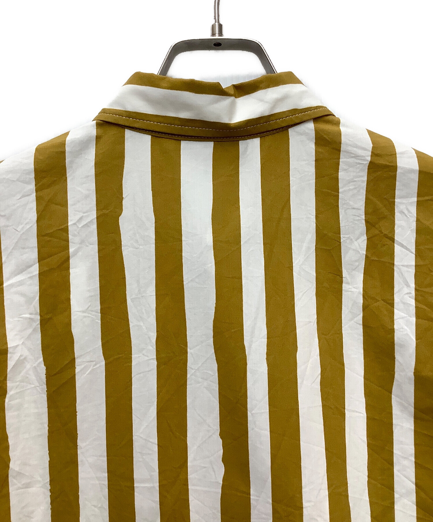 A.P.C. アーペーセー カジュアルシャツ XS 黄 【古着】【中古】【送料無料】 中古・古着通販】A.P.C. (アーペーセー) ストライプシャツ ホワイト