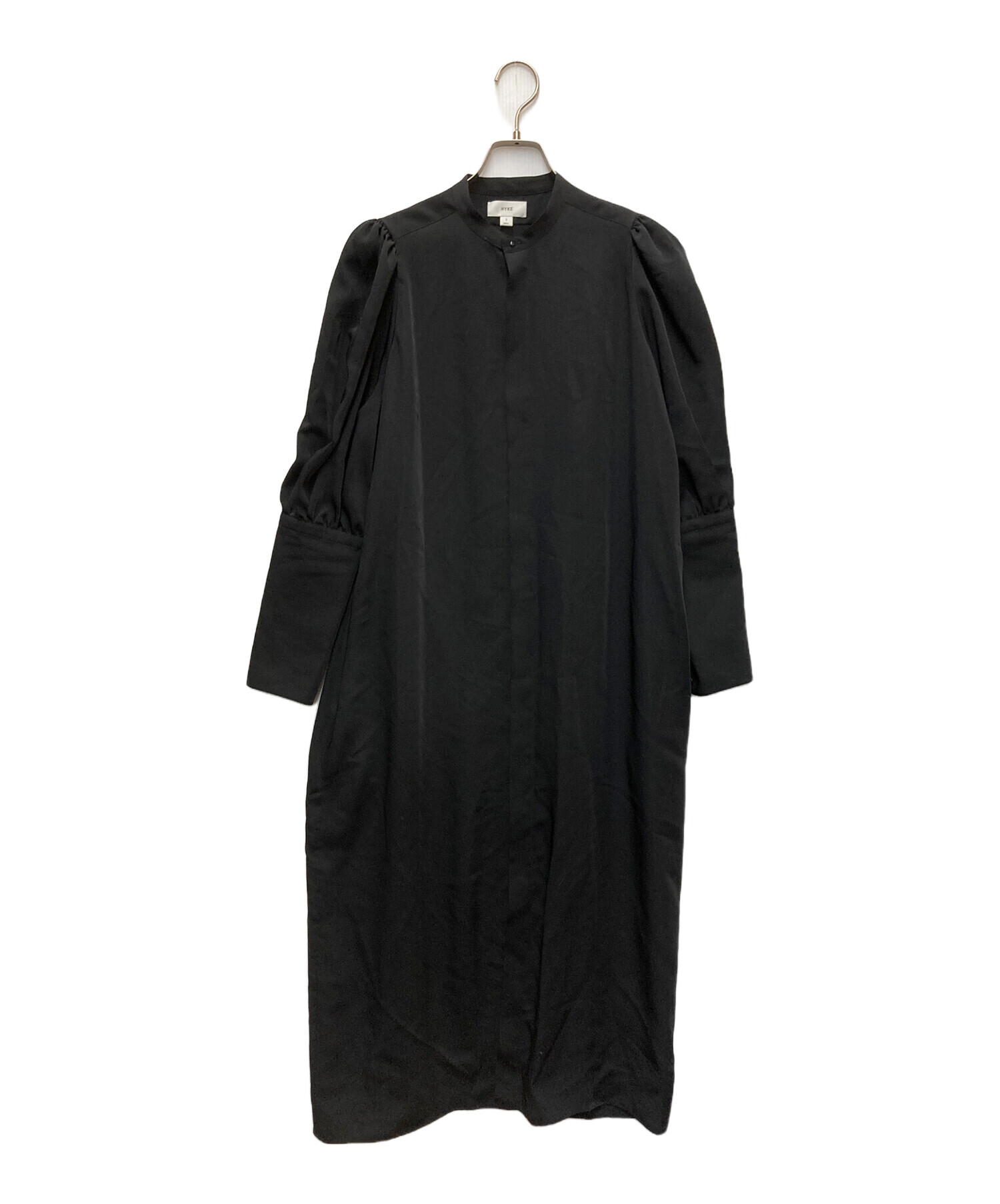 中古・古着通販】HYKE (ハイク) TWIST SATIN BALLOON SLEEVE DRESS