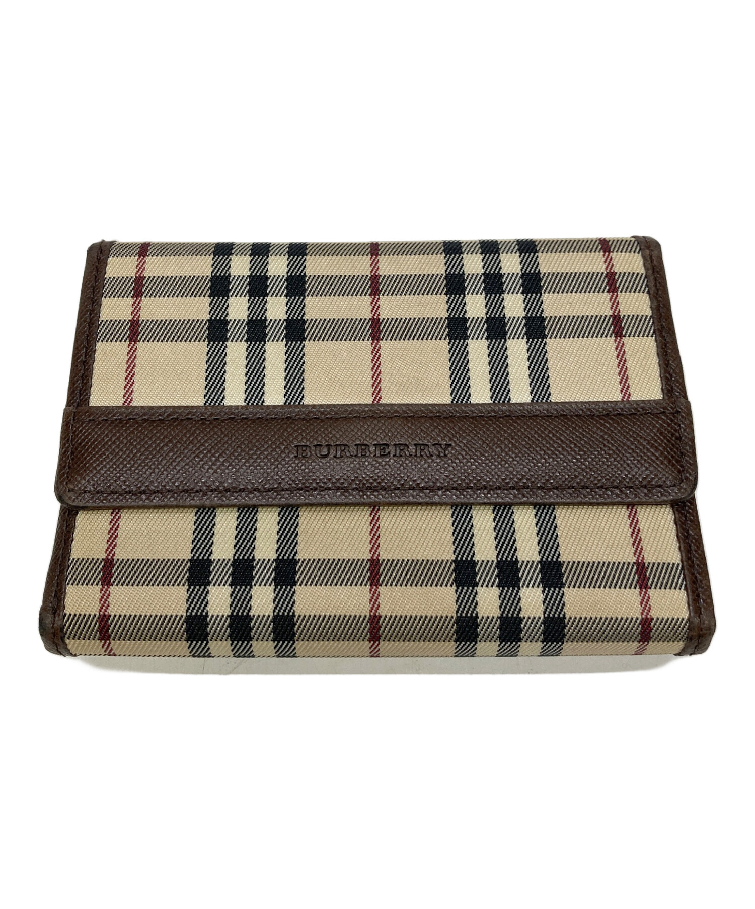 SALE，限定SALE BURBERRY バーバリー ノバチェック 折り財布 レザー