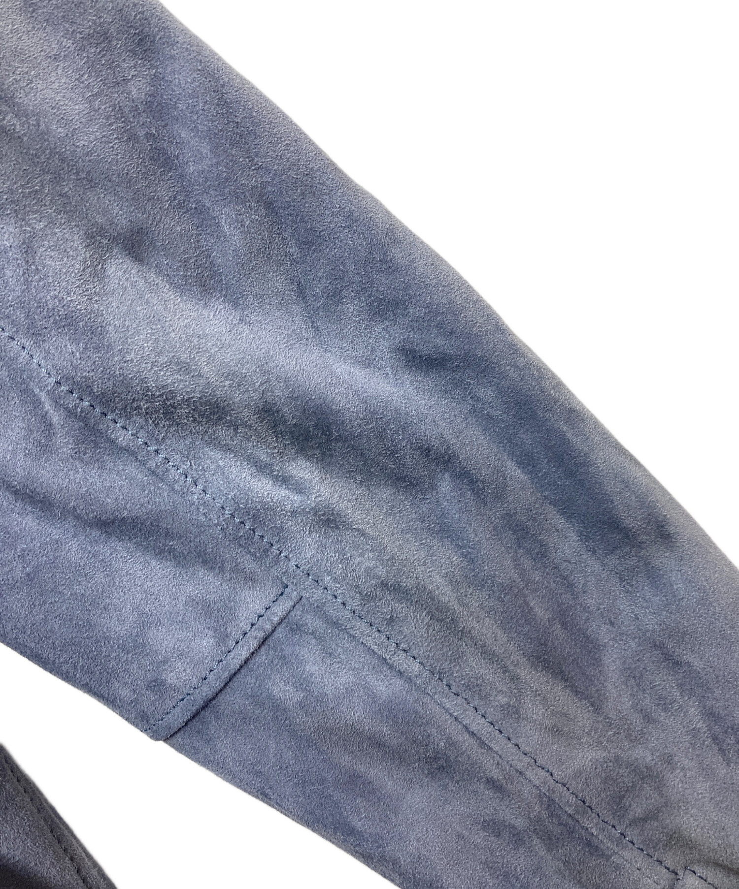中古・古着通販】RUFFO (ルッフォ) スウェードジャケット ネイビー