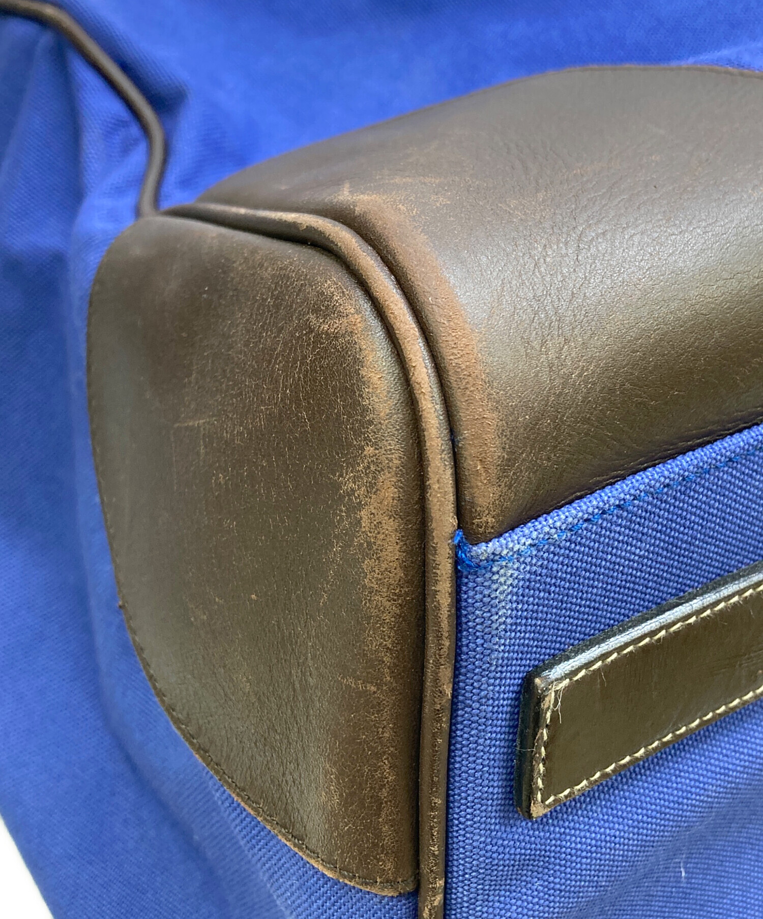 中古・古着通販】PRADA (プラダ) ボストンバッグ ブルー×ブラウン
