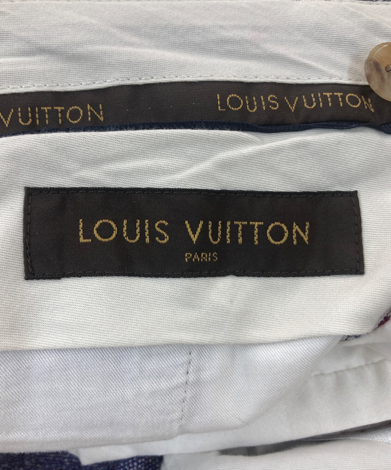 中古・古着通販】LOUIS VUITTON (ルイ ヴィトン) チェックハーフパンツ