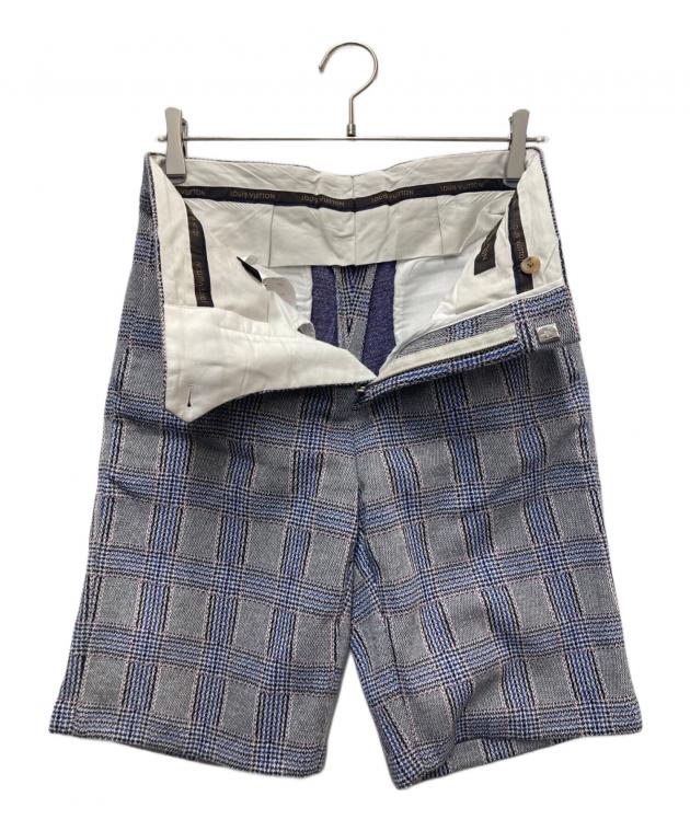 レア ルイヴィトン LOUIS VUITTON マサイチェック ハーフパンツ 中古・古着通販】LOUIS VUITTON (ルイ ヴィトン) チェックハーフパンツ