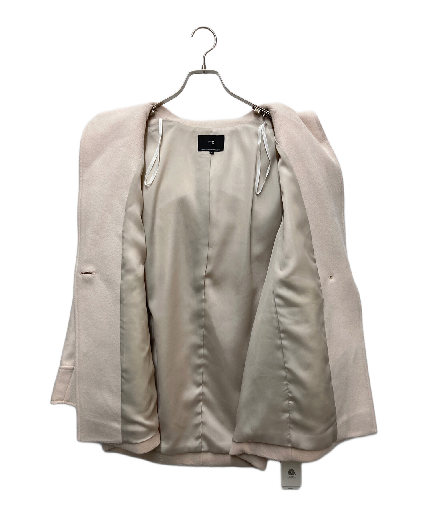 中古・古着通販】23区 (ニジュウサンク) ウールカシミヤビーバー 