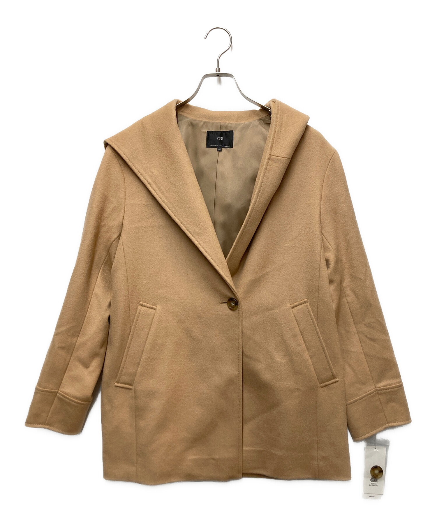 23区ショートコート 23区 ショートコート ホワイト 44 楽天市場