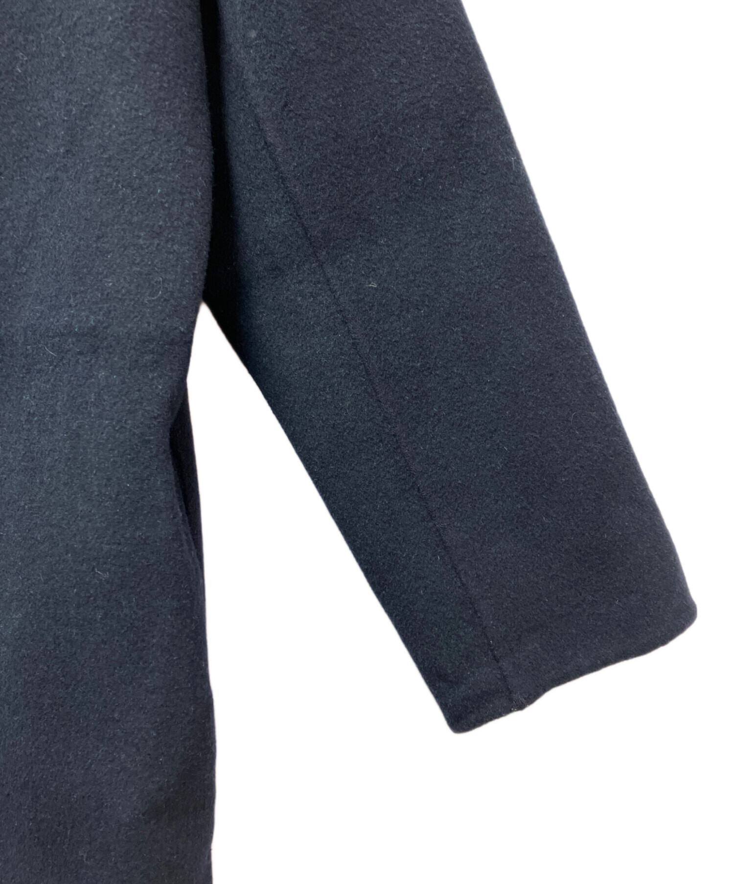 中古・古着通販】ENFOLD (エンフォルド) ウールノーカラーリバーコート