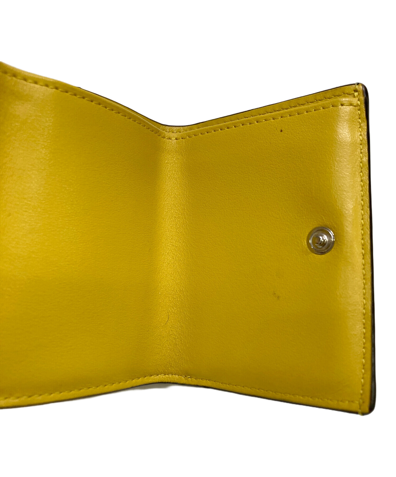 中古・古着通販】FENDI (フェンディ) 3つ折り財布 エフイズ イエロー