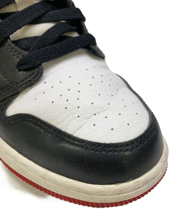 中古・古着通販】NIKE (ナイキ) AIR JORDAN 1 MID(GS) ブラック×レッド