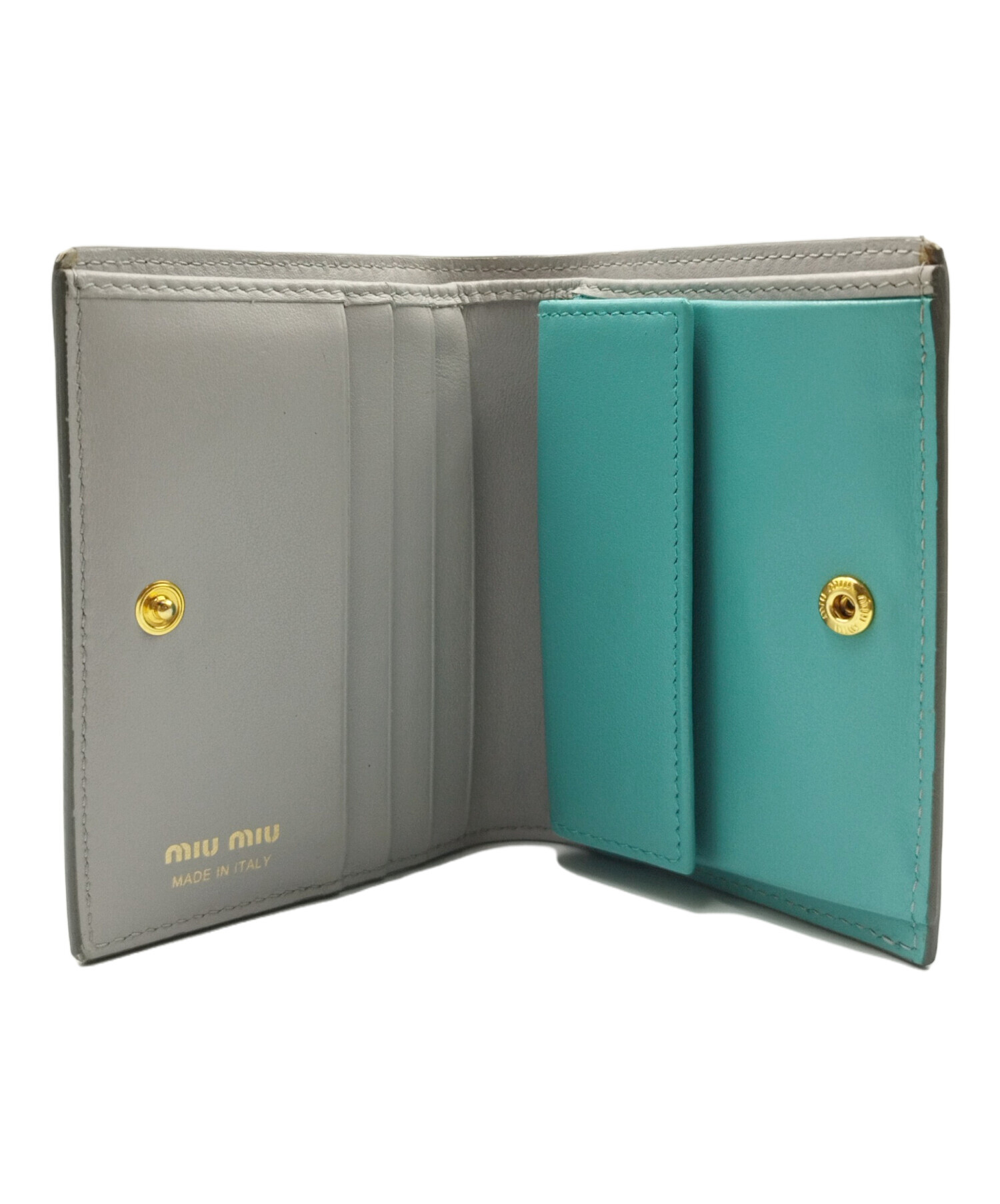 中古・古着通販】MIU MIU (ミュウミュウ) リボンデザイン2つ折り財布