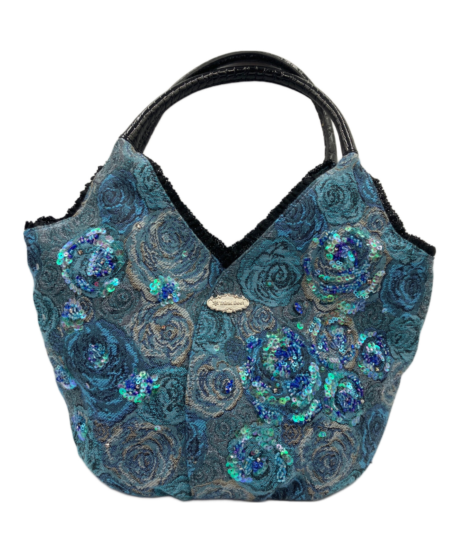 中古・古着通販】Think Bee! (シンクビー!) 刺繍ハンドバッグ ブルー