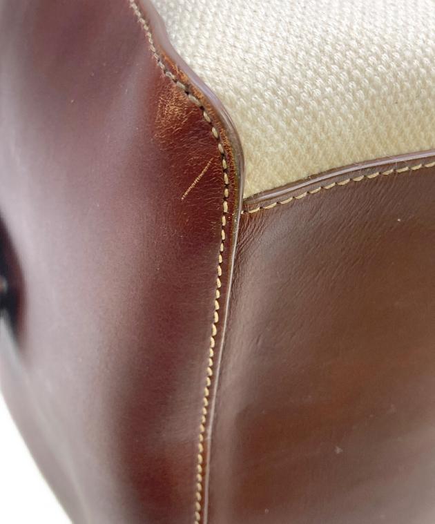 中古・古着通販】CELINE (セリーヌ) ロゴボストンバッグ ベージュ