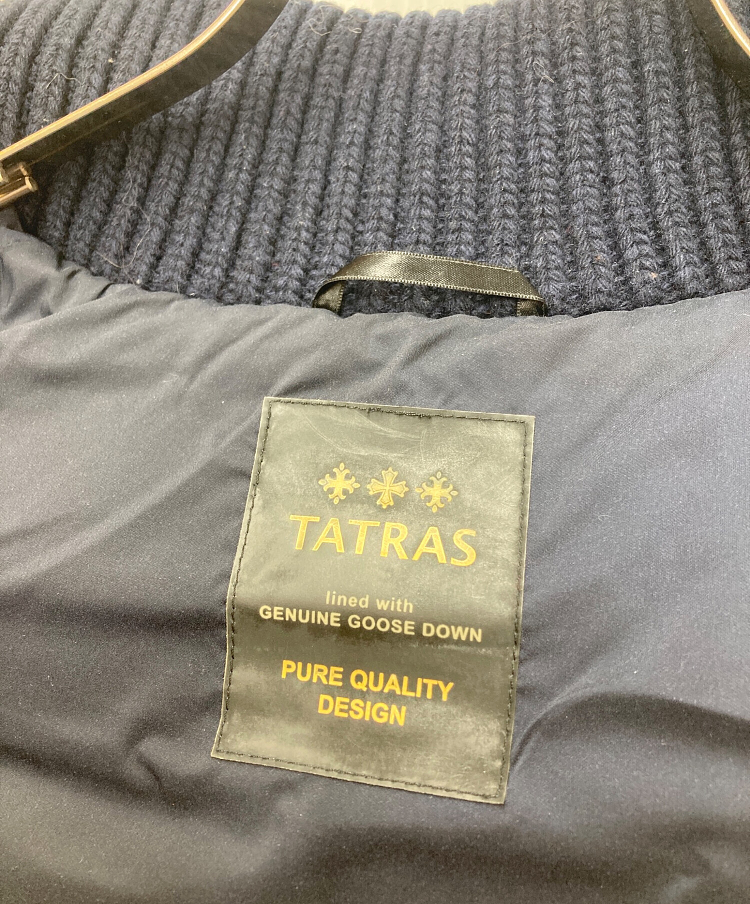 中古・古着通販】TATRAS (タトラス) ダウンベスト SAVONAROLA ネイビー