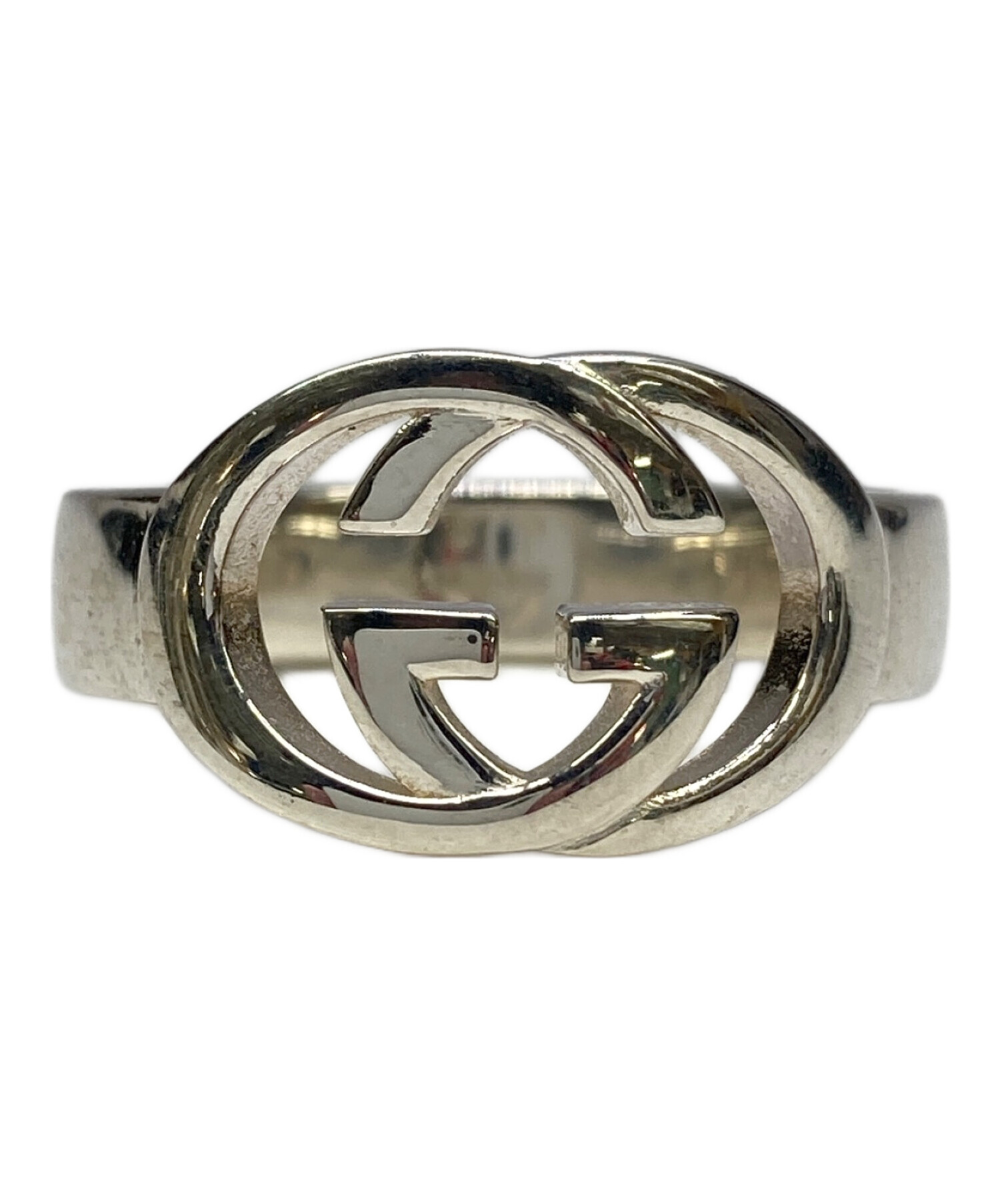 中古・古着通販】GUCCI (グッチ) インターロッキングGシルバーリング 