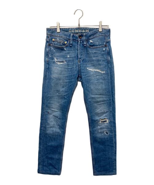 中古・古着通販】Denham (デンハム) ダメージ加工デニムパンツ ブルー