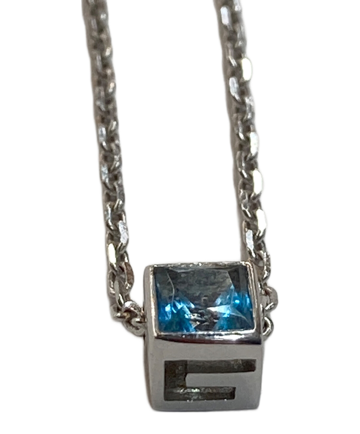 中古・古着通販】GUCCI (グッチ) Gロゴブルートパーズキューブ