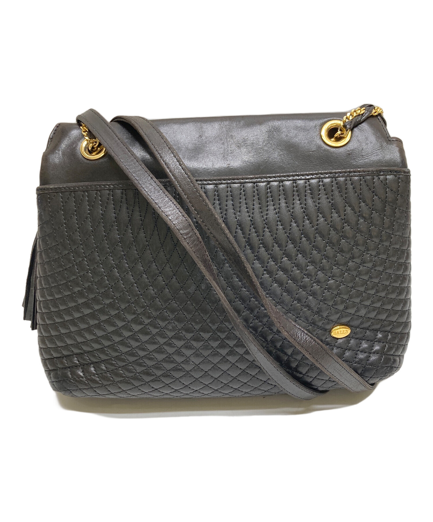 中古・古着通販】BALLY (バリー) チェーンショルダーキルティング 