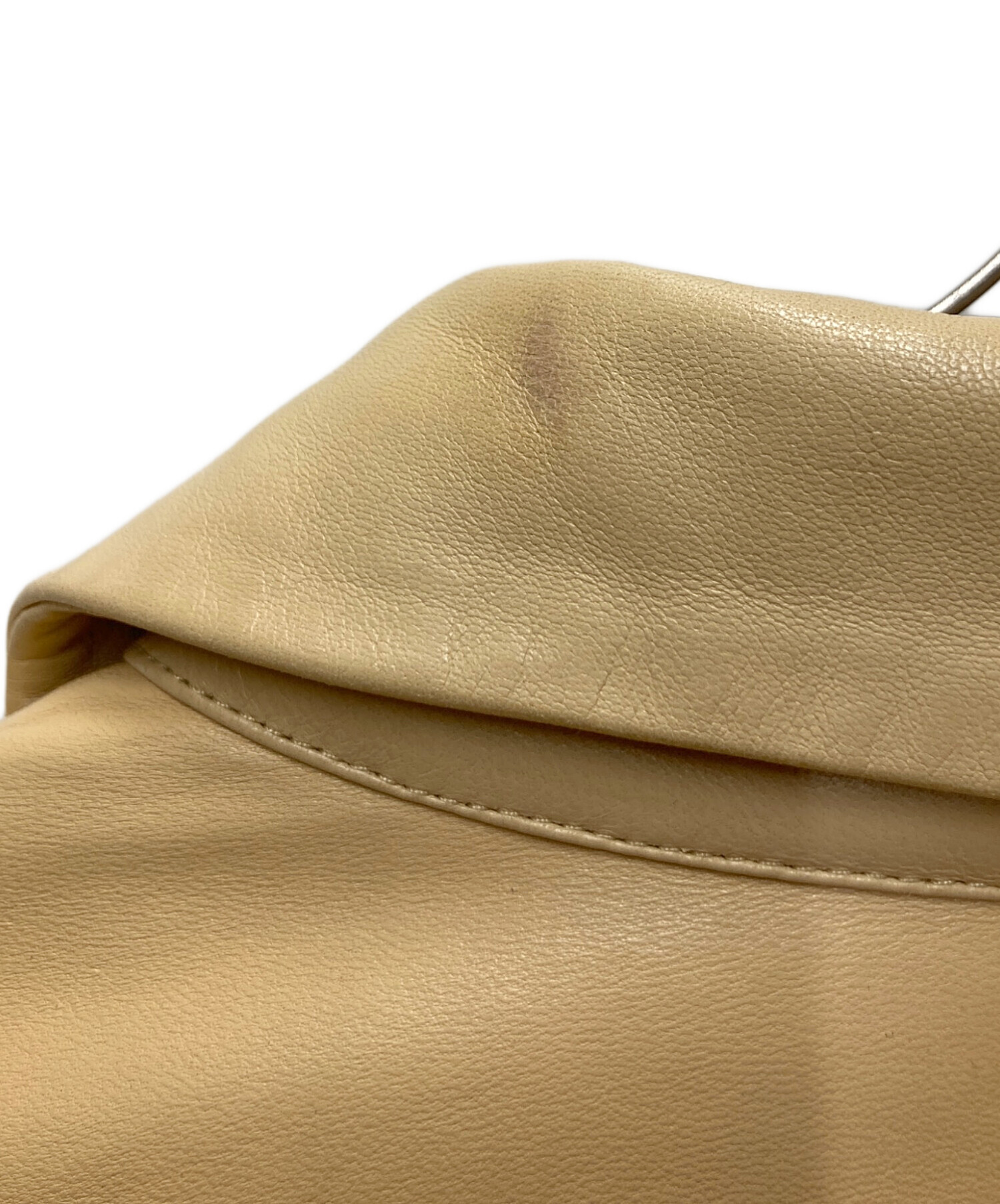 バーバリーロンドン　Burberry London ジャケット　グレージュ　羊革 中古・古着通販】BURBERRY LONDON (バーバリーロンドン) レザーシャツ