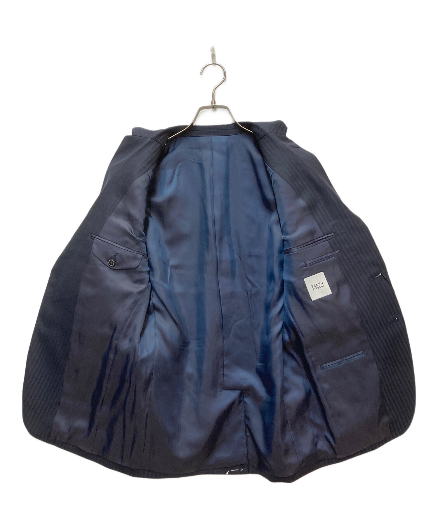 TAKEO KIKUCHI テーラードジャケット　ダーク ネイビー　新品未使用 中古・古着通販】TAKEO KIKUCHI (タケオキクチ) シングルスーツ
