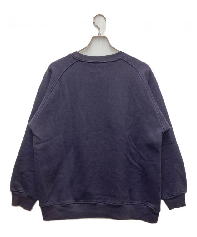 コモリ コットン裏毛 クルーネック ネイビー COMOLI (コモリ) コットン裏毛 クルーネック