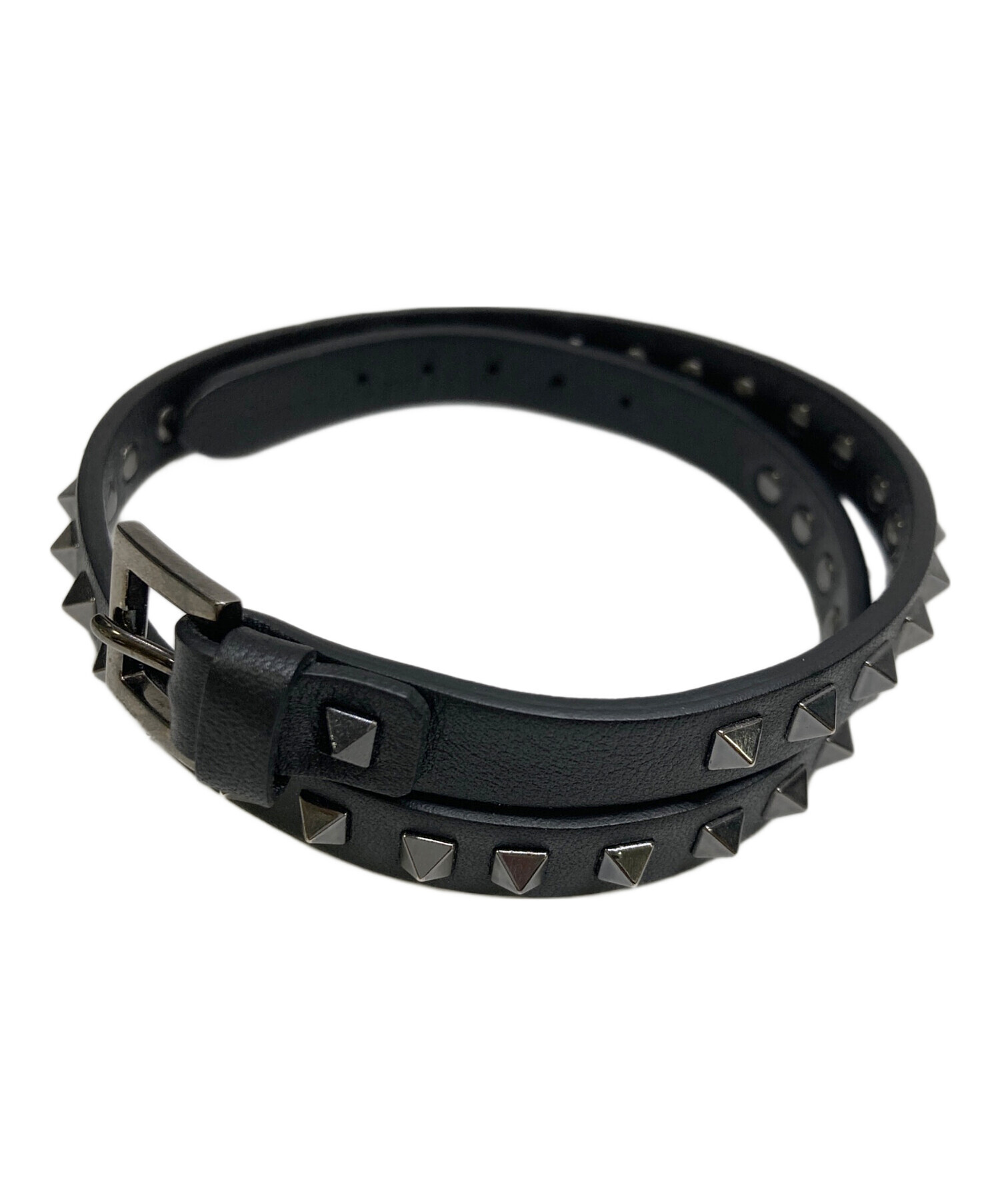 中古・古着通販】VALENTINO (ヴァレンティノ) ロックスタッズレザー 