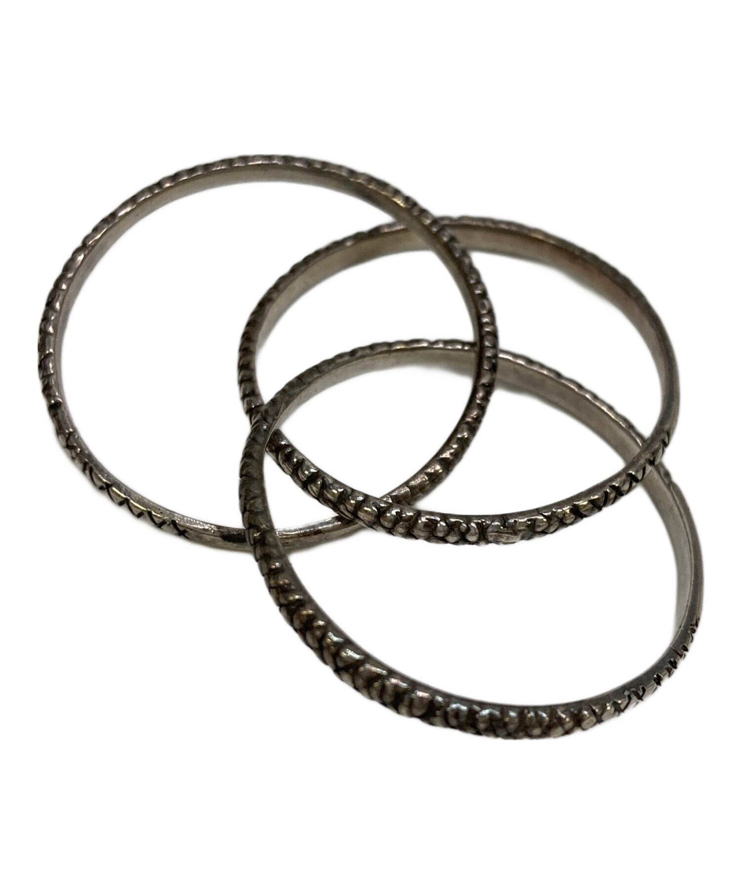 gundaガンダ 3連Naga ringナガリング指輪19号 gundaガンダ 3連Naga