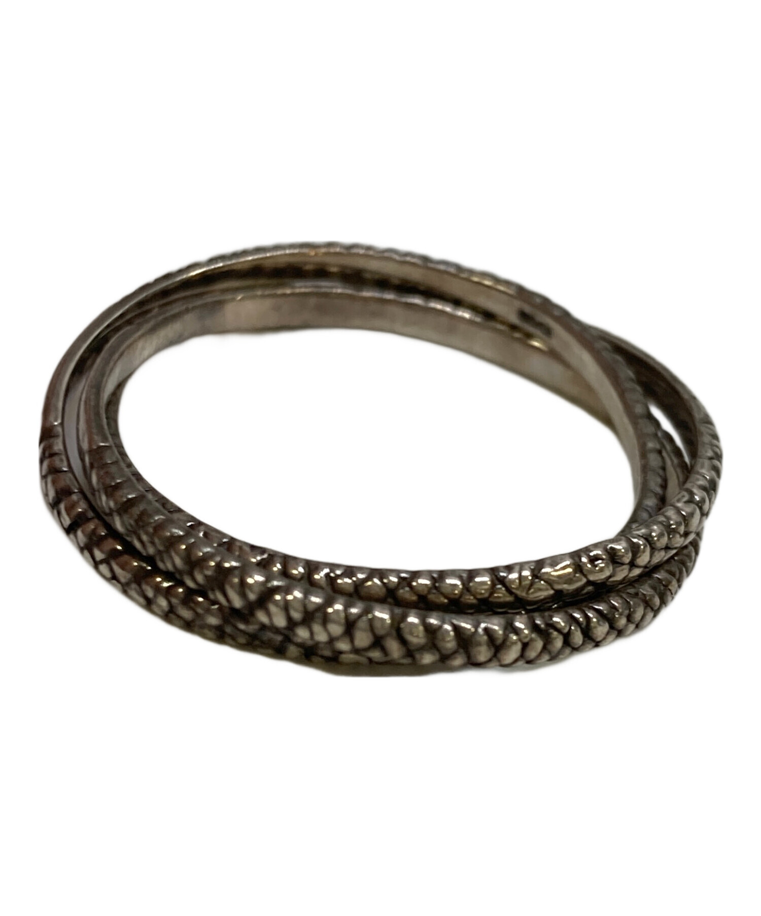 gundaガンダ 3連Naga ringナガリング指輪19号 中古・古着通販】gunda (ガンダ) 3連リング NAGA サイズ:表記無