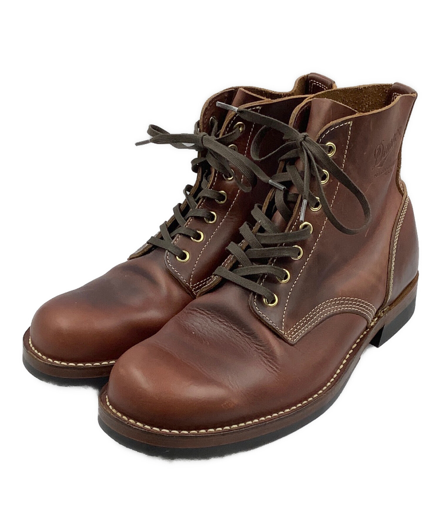 ダナー 1EYE レッドブラウン 本革 ワーク アメカジ 中古・古着通販】Danner (ダナー) ワークブーツ ブラウン サイズ:9