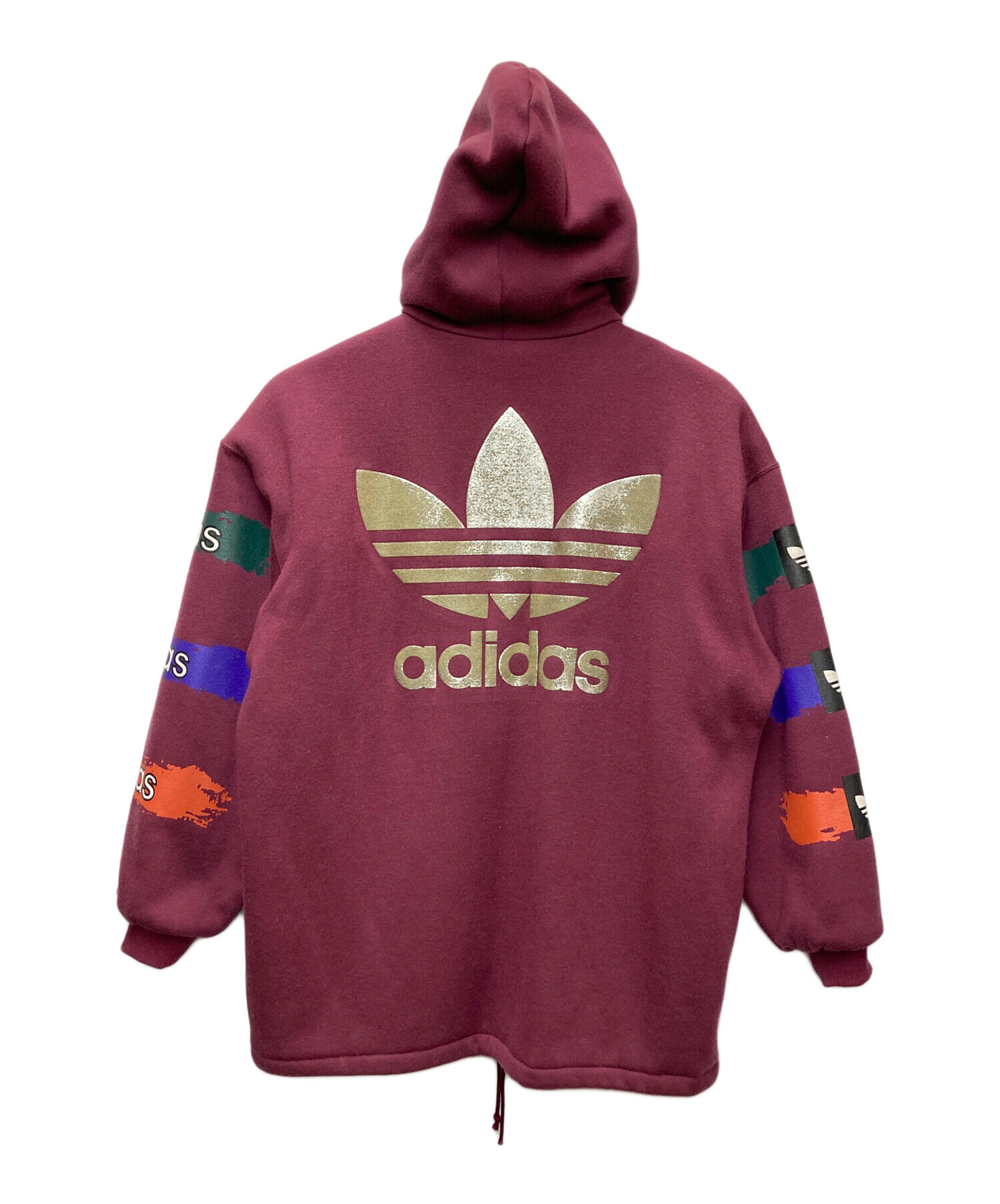 中古・古着通販】adidas (アディダス) 裏ボアジップパーカー パープル 