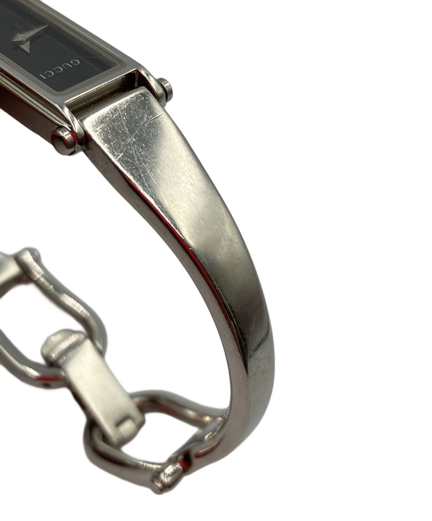 中古・古着通販】GUCCI (グッチ) 腕時計 スクエア文字盤 ブラック