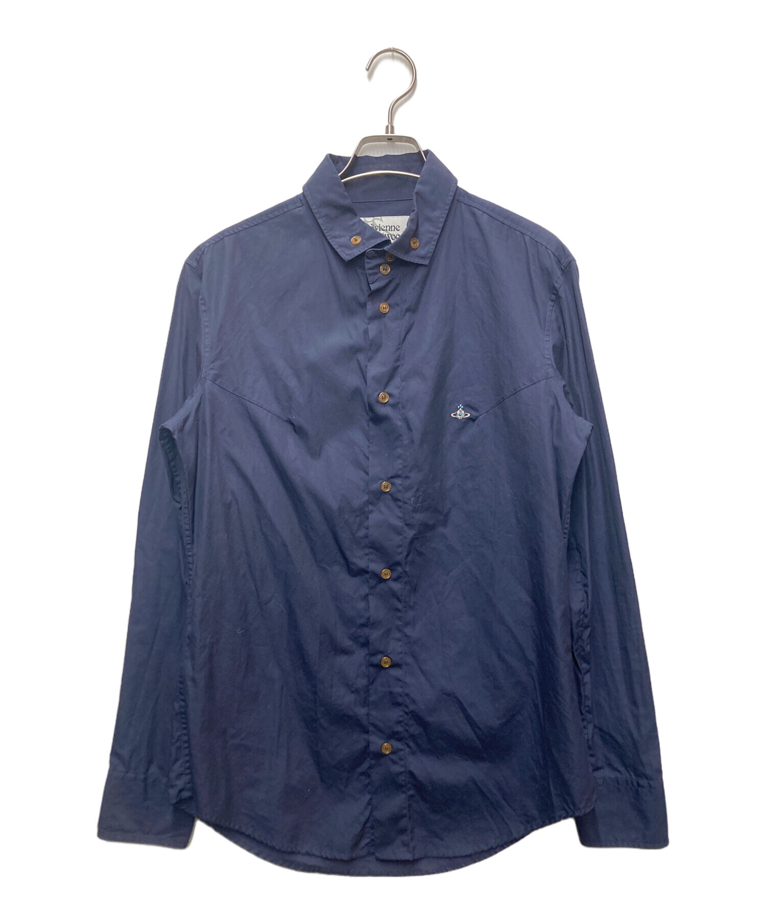 お値下げ☆Vivienne Westwood インポートシャツ ネイビー 中古・古着通販】Vivienne Westwood man (ヴィヴィアン ウェストウッド