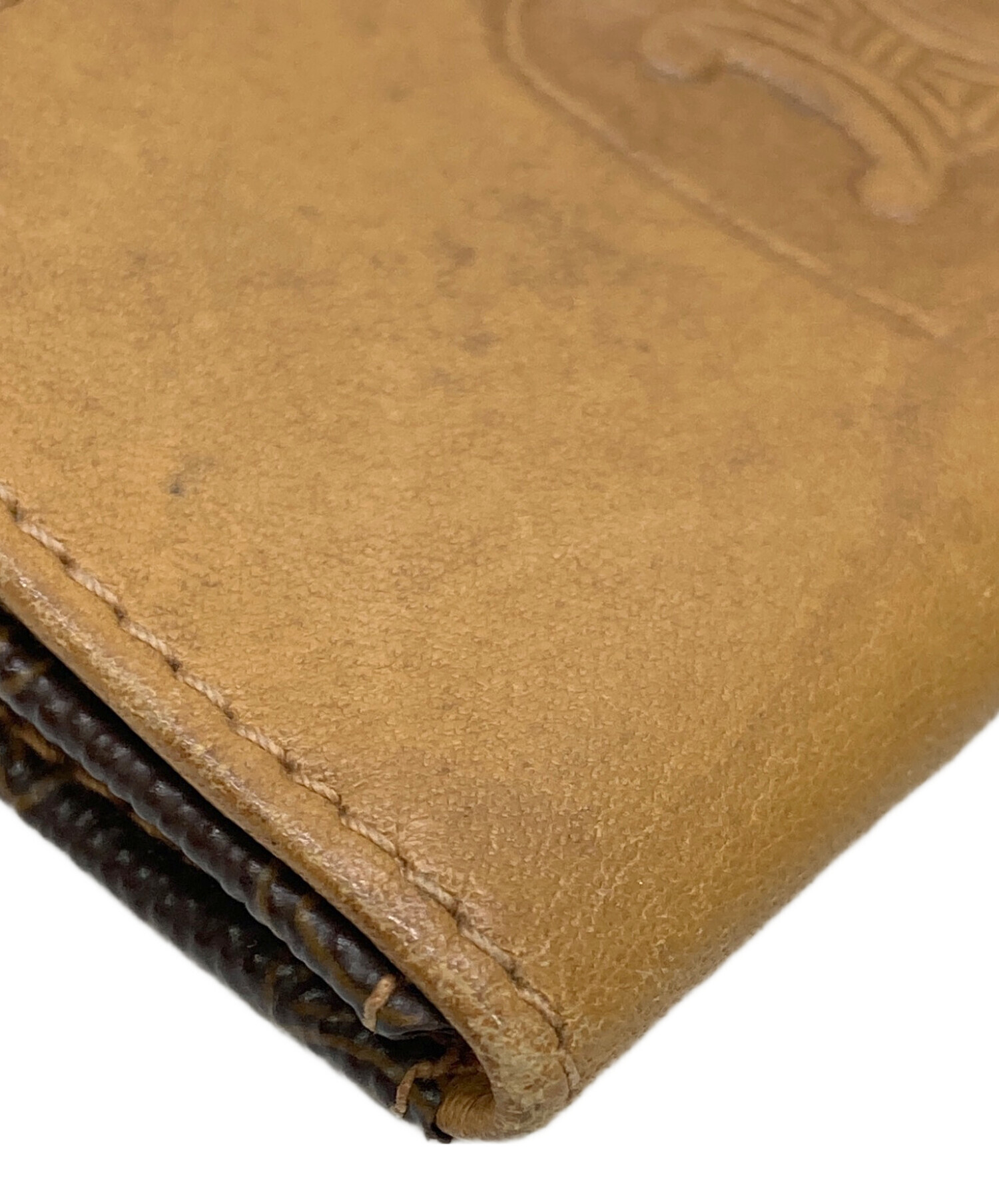 中古・古着通販】CELINE (セリーヌ) マカダム柄コインケース ベージュ