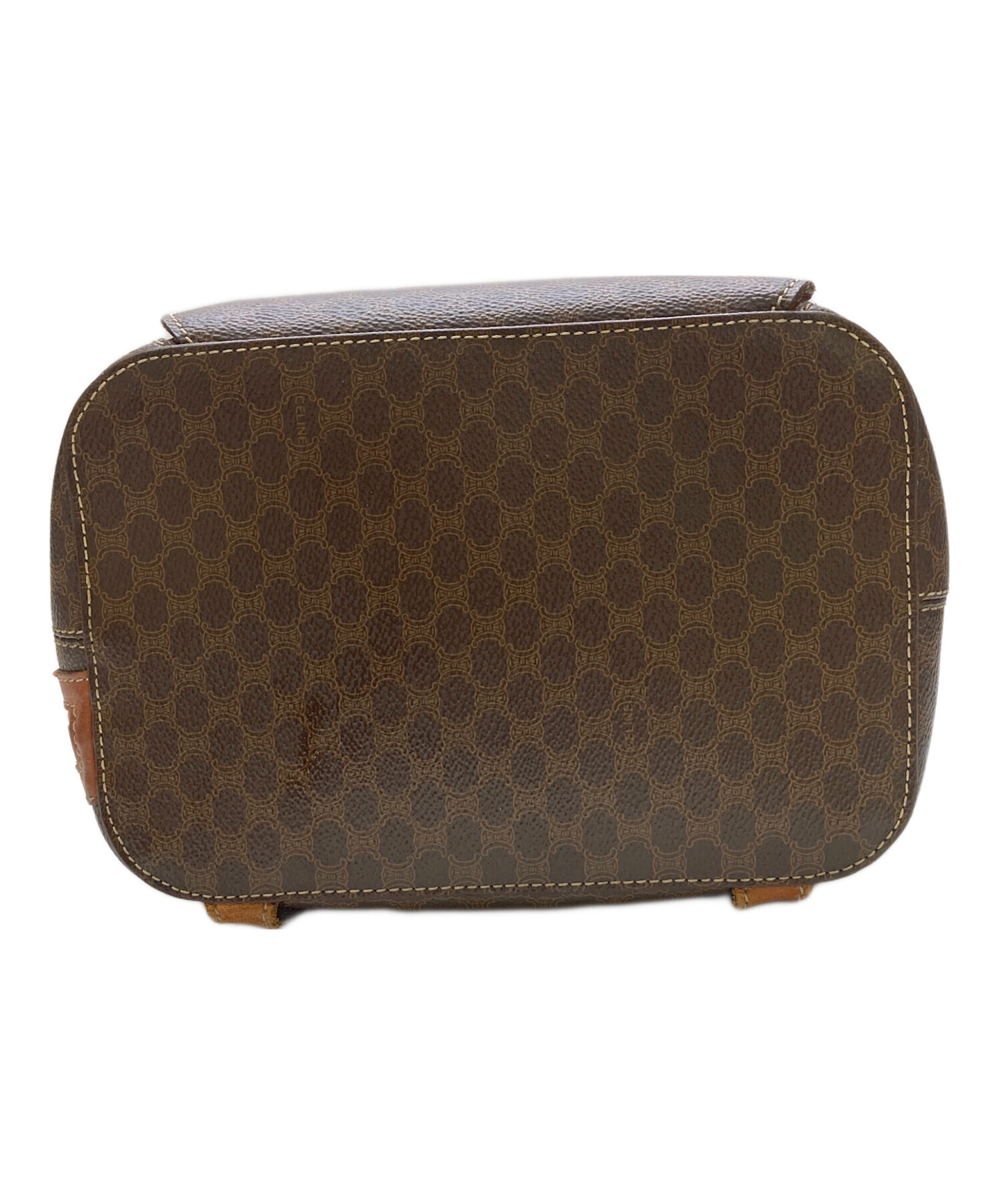 中古・古着通販】CELINE (セリーヌ) マカダム柄リュック ブラウン