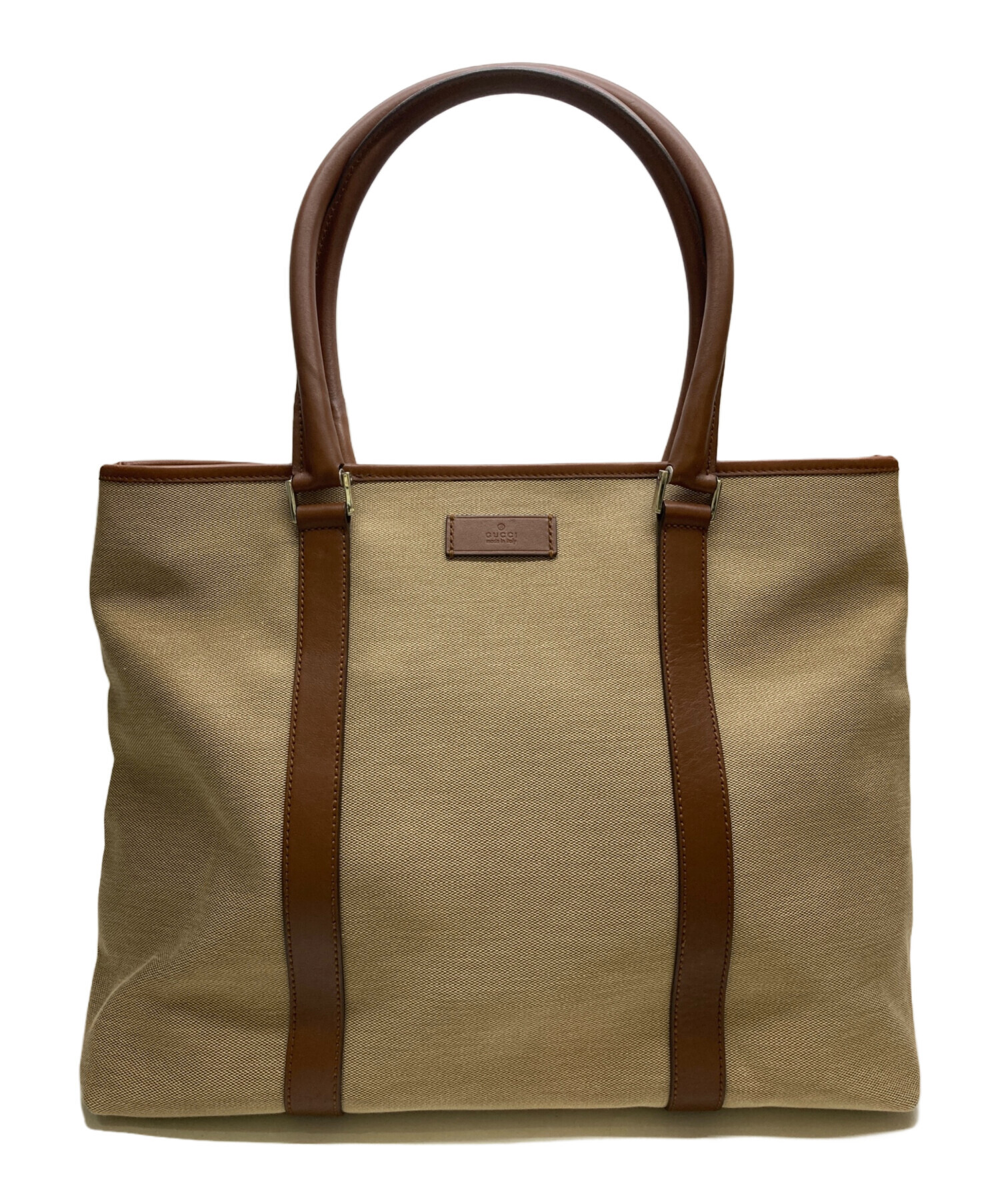 GUCCI グッチ トートバッグ レザー キャンバス - GGキャンバス GUCCI